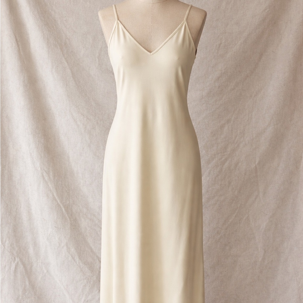 Vintage Marita by Anthony Muto Ivory Slip Maxi Dress